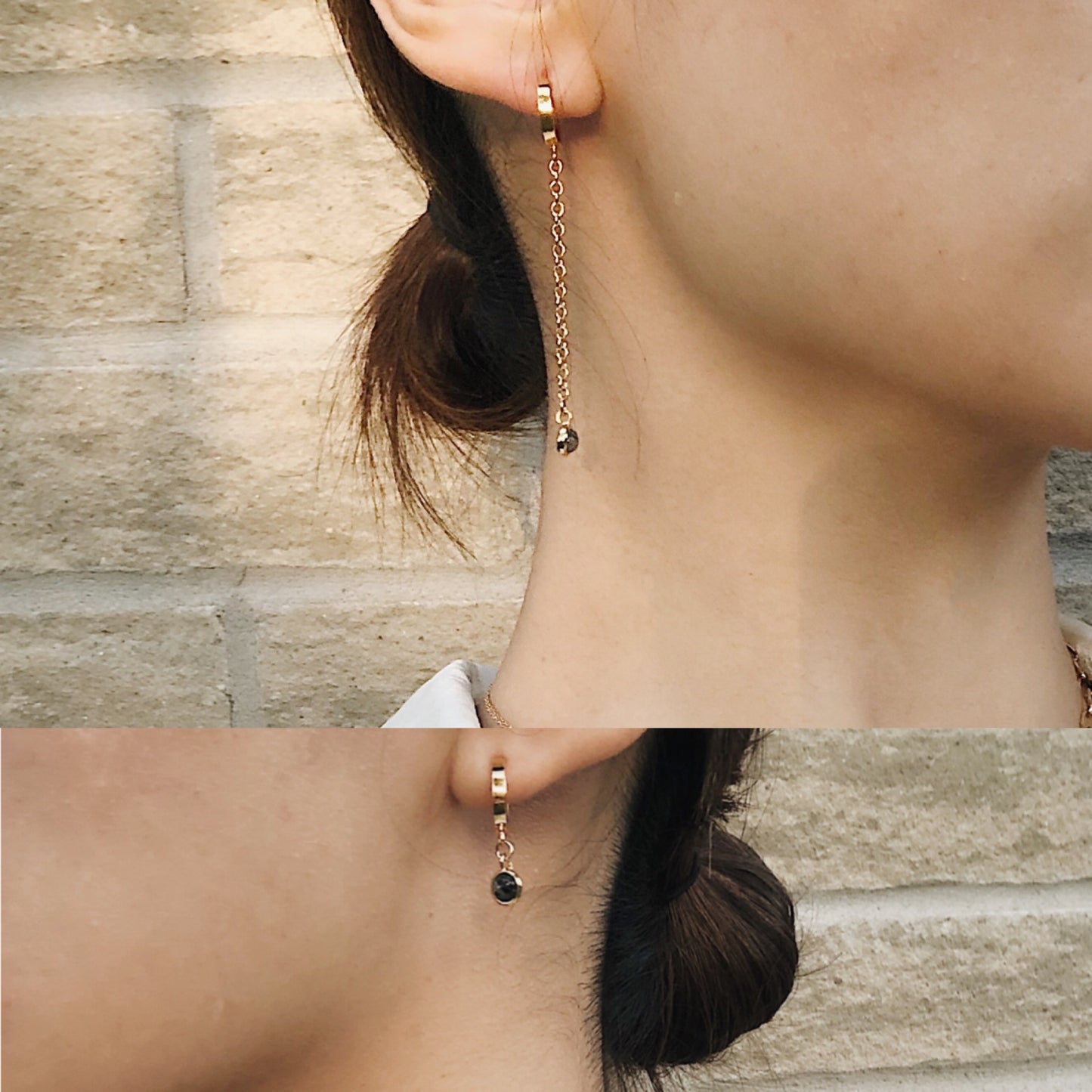 ETAMIN ASYMMETRIC EARRINGS