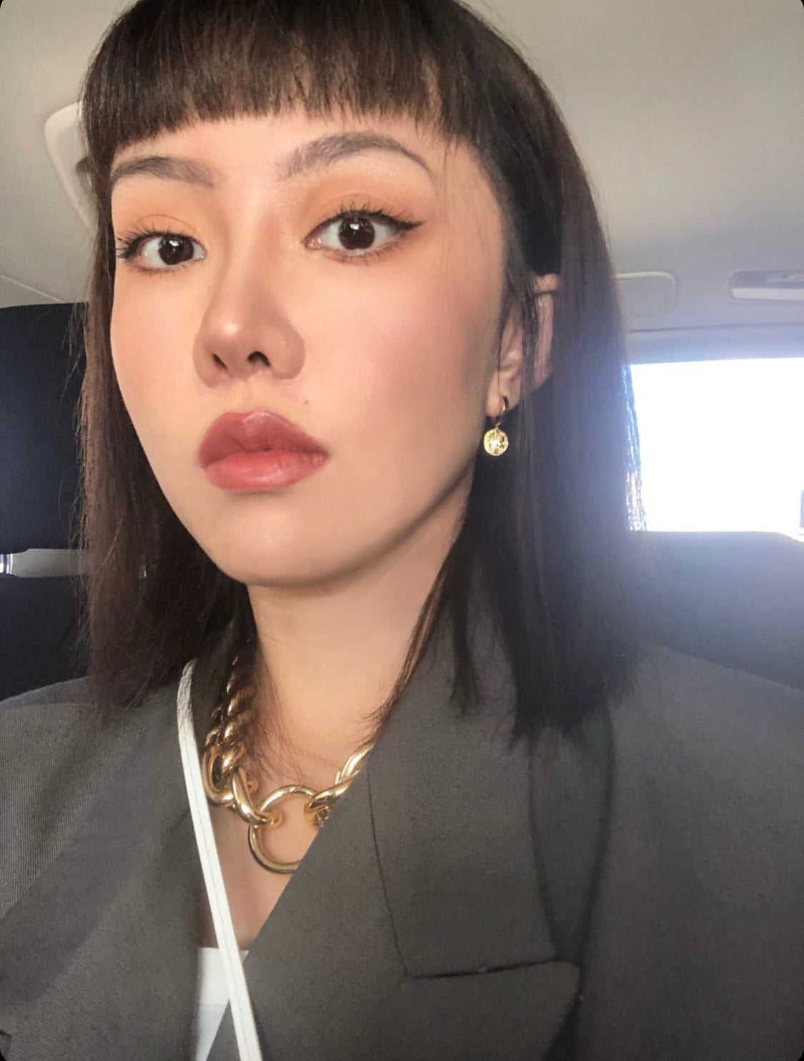 GLADIATOR PENDANT HOOP EARRINGS