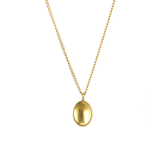 ADRIES OVAL PENDANT NECKLACE