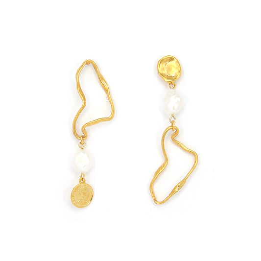 AIN ASYMMETRIC EARRINGS