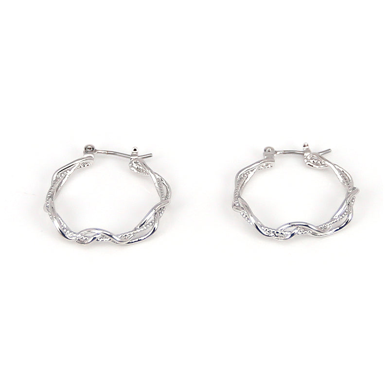 PEGASI RATTAN HOOP EARRINGS