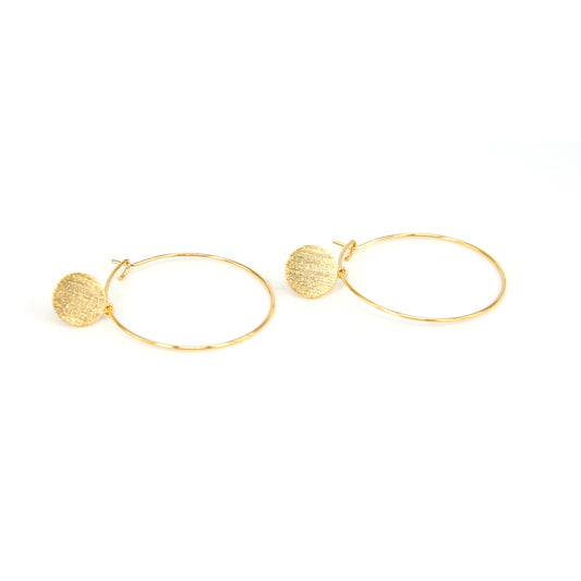 AMBRE GOLD HOOP EARRINGS